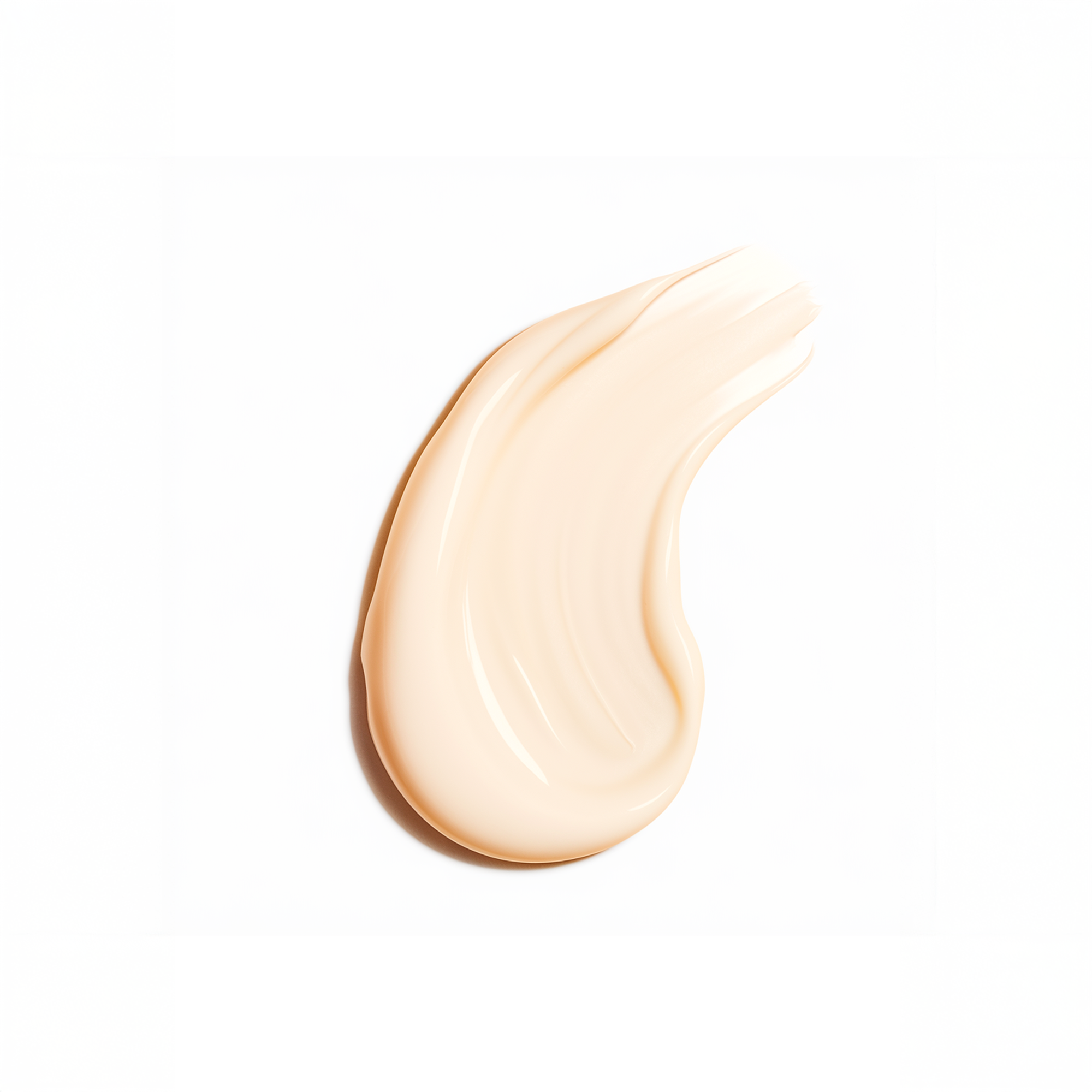 Swatch of clean & hydrate hydrating face cleanser with a creamy texture on a white background.