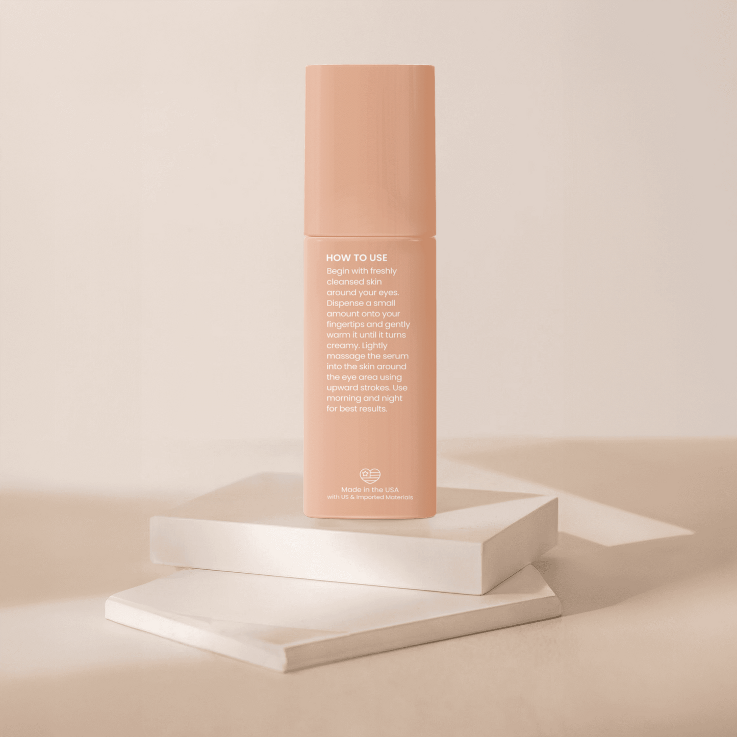 Hydrating eye serum with hyaluronic acid and vitamin C