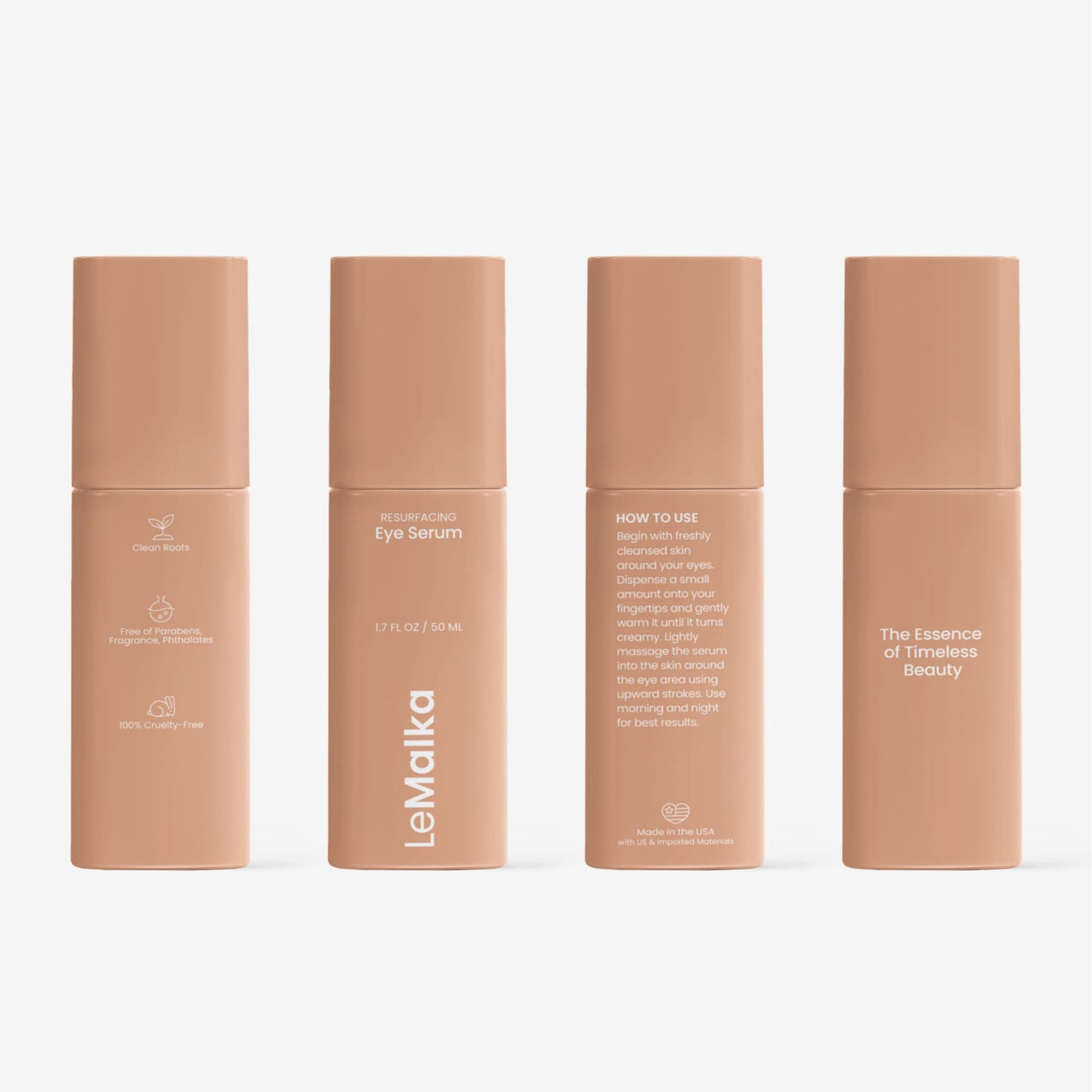Hydrating eye serum with hyaluronic acid and vitamin C