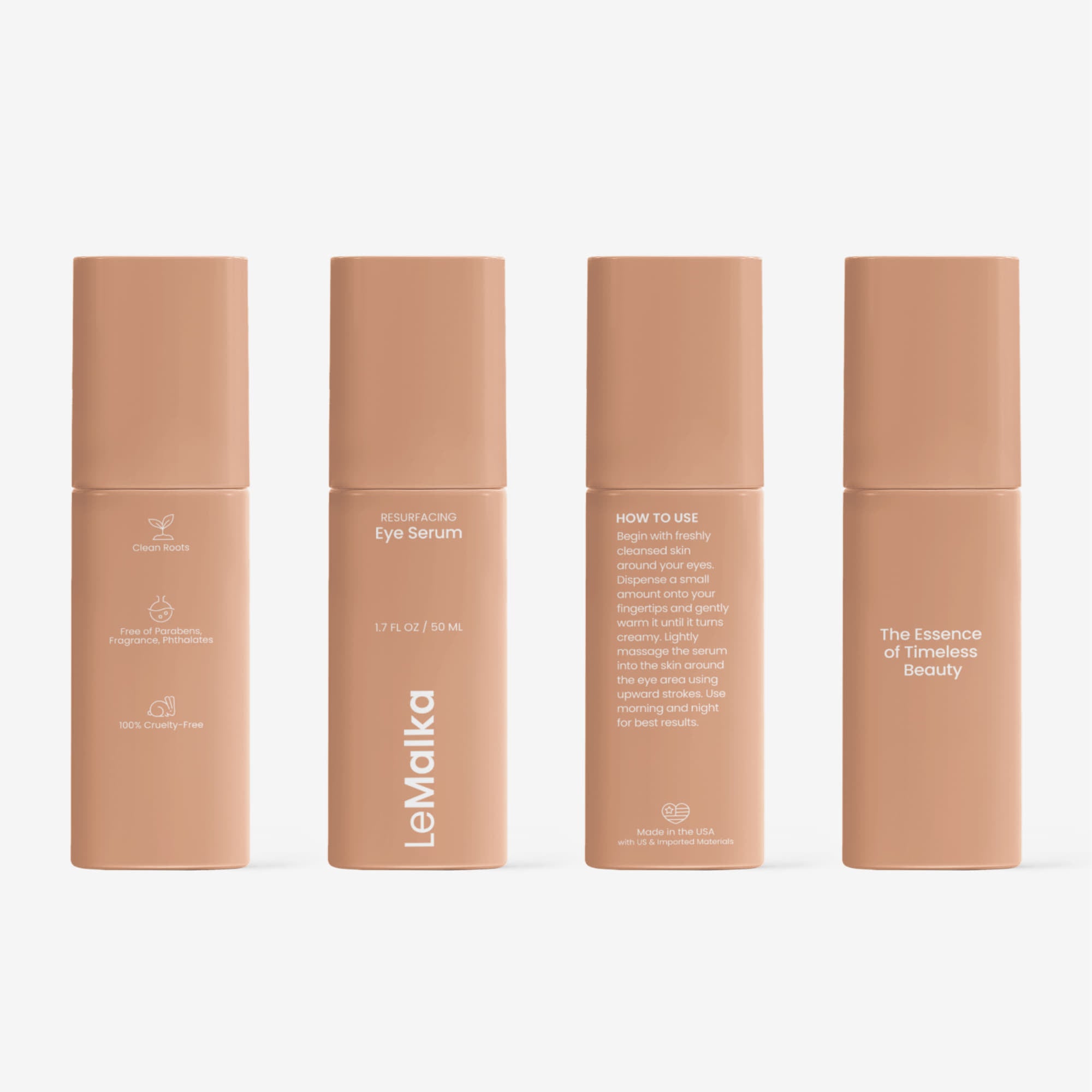 Hydrating eye serum with hyaluronic acid and vitamin C