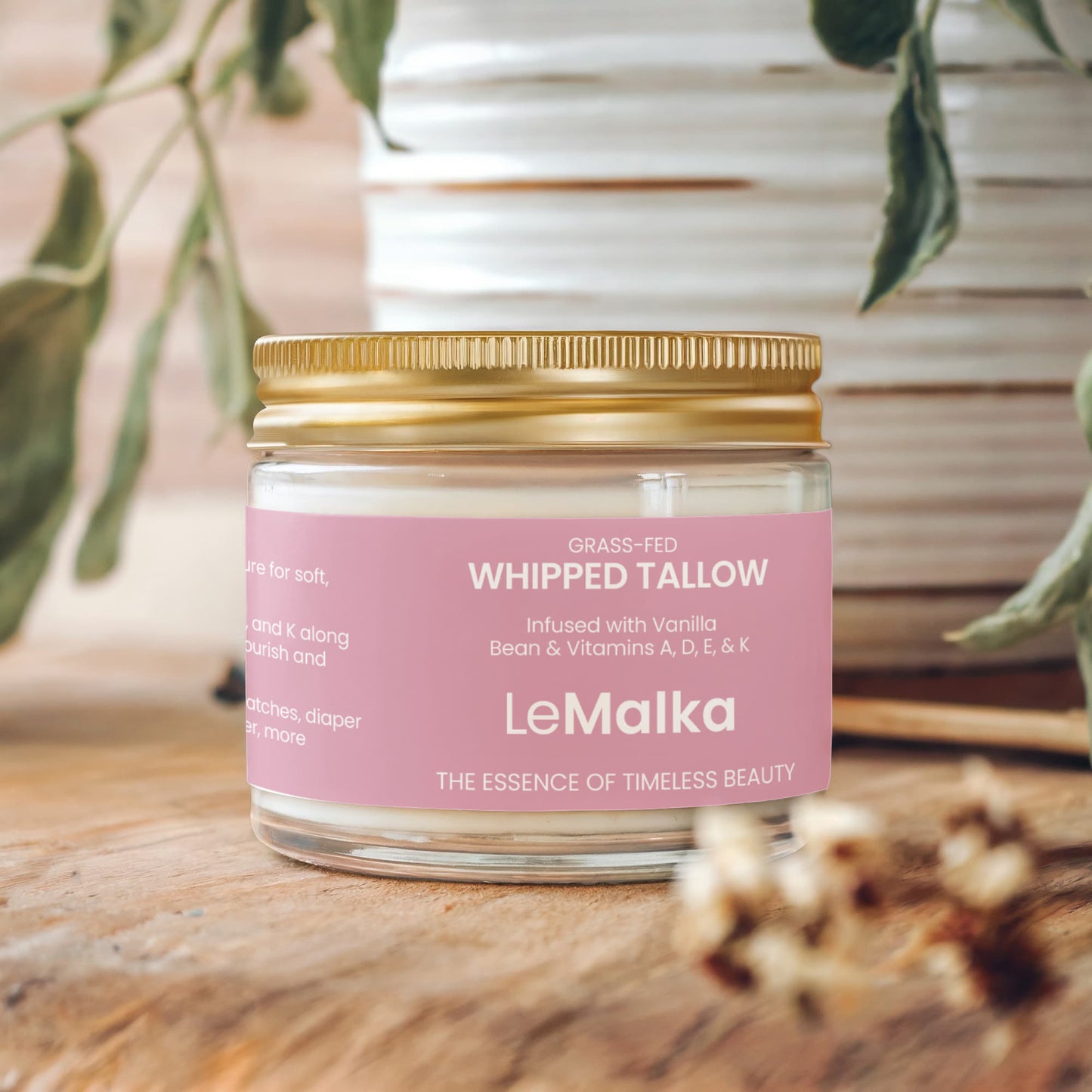 whipped tallow balm | Natural Tallow Balm Moisturizer – La Malka