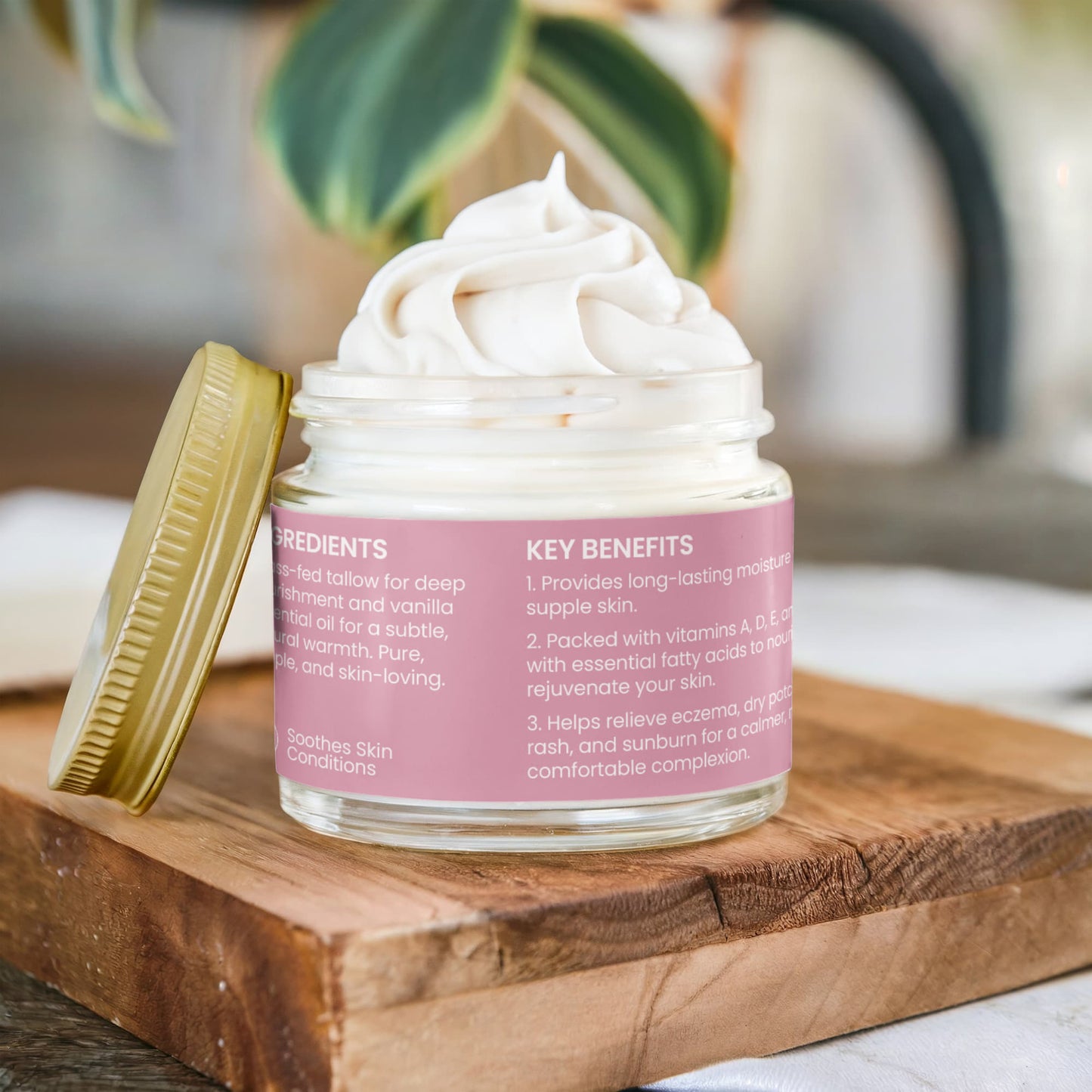whipped tallow balm | Natural Tallow Balm Moisturizer – La Malka
