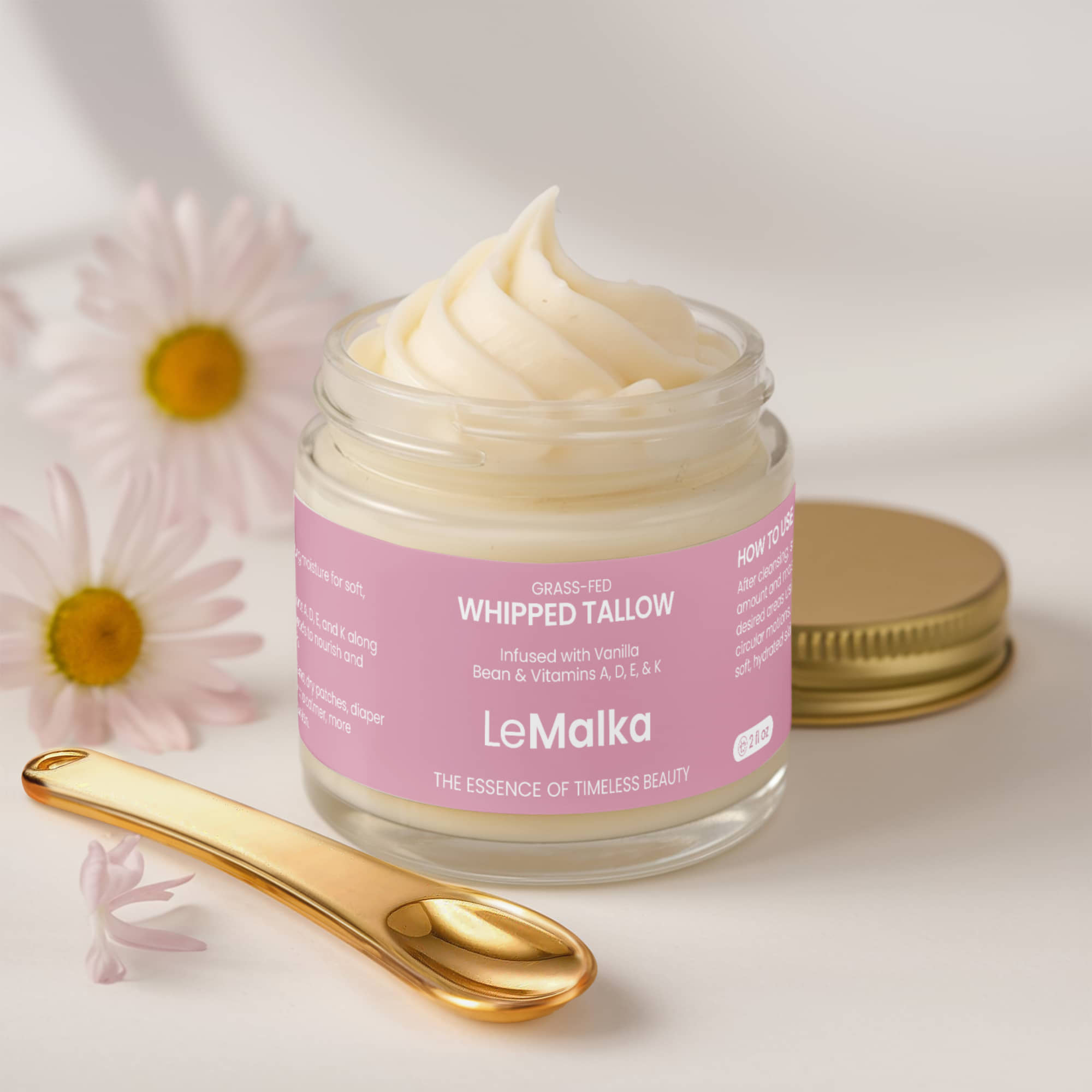 whipped tallow balm | Natural Tallow Balm Moisturizer – La Malka